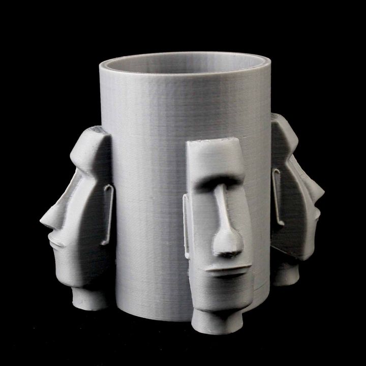 Moai Head Pot image