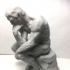 The Thinker at the Musée Rodin, France print image