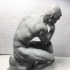 The Thinker at the Musée Rodin, France print image