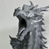 Alduin dragon Bust print image