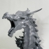 Alduin dragon Bust print image