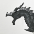 Alduin dragon Bust print image