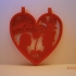 Valentine's day - Heart pendant print image