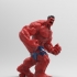 Red Hulk - Low Detail Series print image