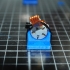 Floppy disk drive stepper motor mount print image