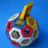 Truncated icosahedron puzzle print image