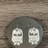 Earrings owl 1 print image