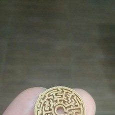 Picture of print of Earrings theta maze 1.1