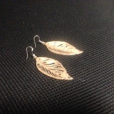 Picture of print of Earrings Feather 1