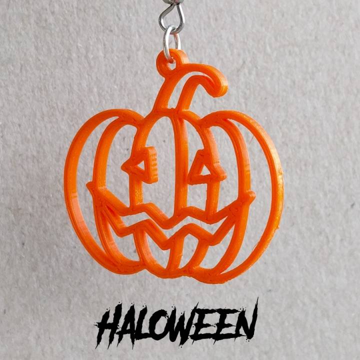 Earrings Halloween Pumpkin 1 image