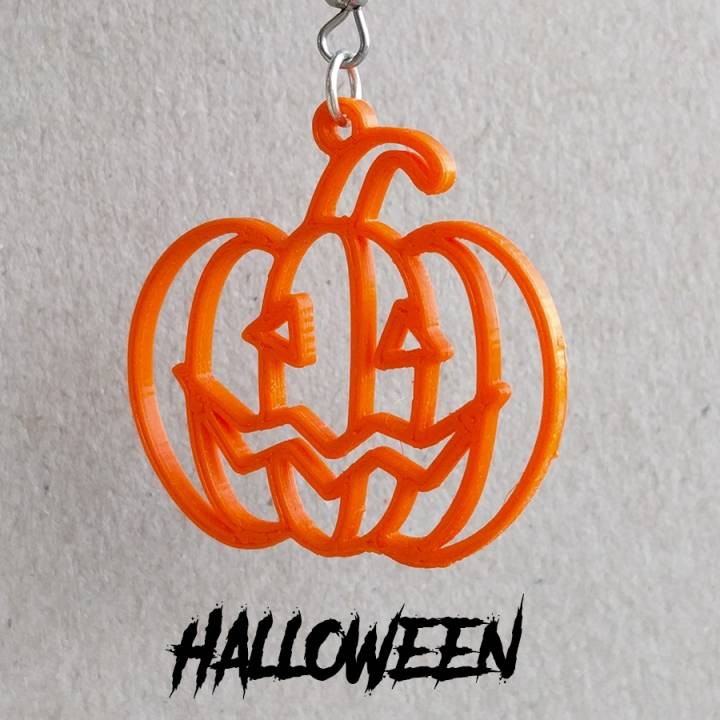 Earrings Halloween Pumpkin 1 image