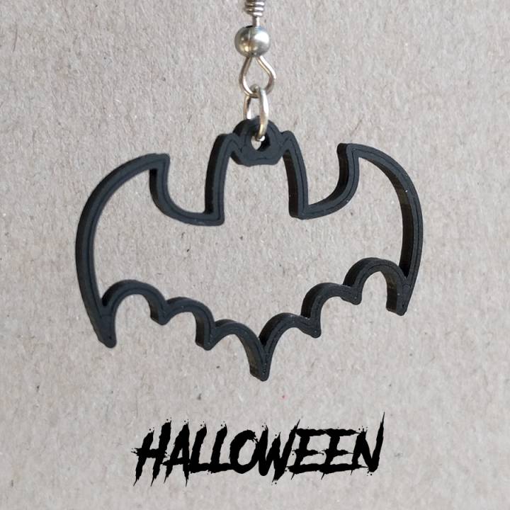 Earrings Halloween Bat 1 image