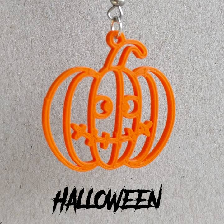 Earrings Halloween Pumpkin 3 image