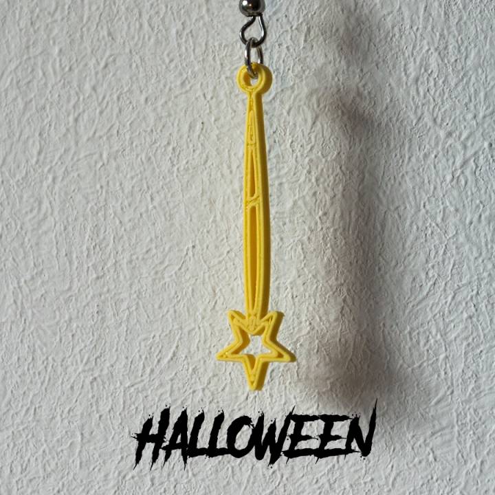 Earrings Halloween Magic wand 1 image