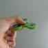 Knurled Tri-Spinner EDC Fidget Widget / Triple Bearing Spinner print image