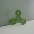 Knurled Tri-Spinner EDC Fidget Widget / Triple Bearing Spinner print image