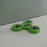 Knurled Tri-Spinner EDC Fidget Widget / Triple Bearing Spinner print image