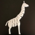 Twists & bends Giraffe by orangeteacher print image