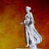 Statuette of Nike print image