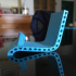 Hexagon lounger phone holder print image