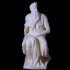 Moses By Michelangelo Sculpture (Statue 3D Scan) print image