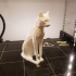 Low Poly British Museum Cat print image