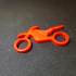 Motorbike Keychain print image