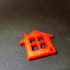 Home Shape Keychain print image