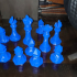 Faceted Chess Set print image