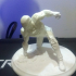 Iron Man MK42 - Super Hero Landing Pose --- with lights print image