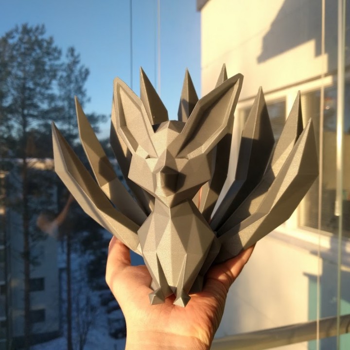 Low-poly Nine-Tailed Fox image