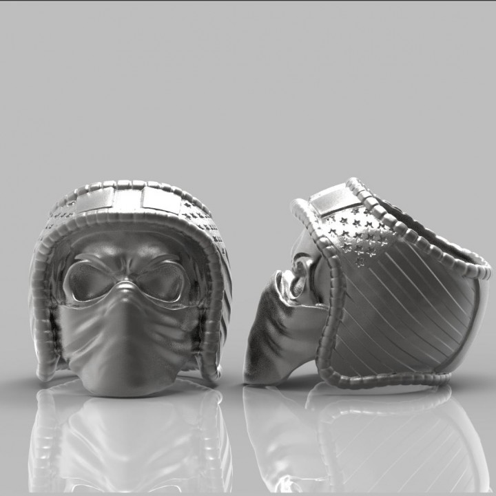 Biker Skull Ring image