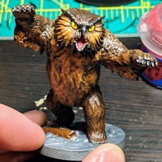 Picture of print of Owl beast miniature