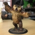 Owl beast miniature print image