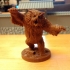 Owl beast miniature print image