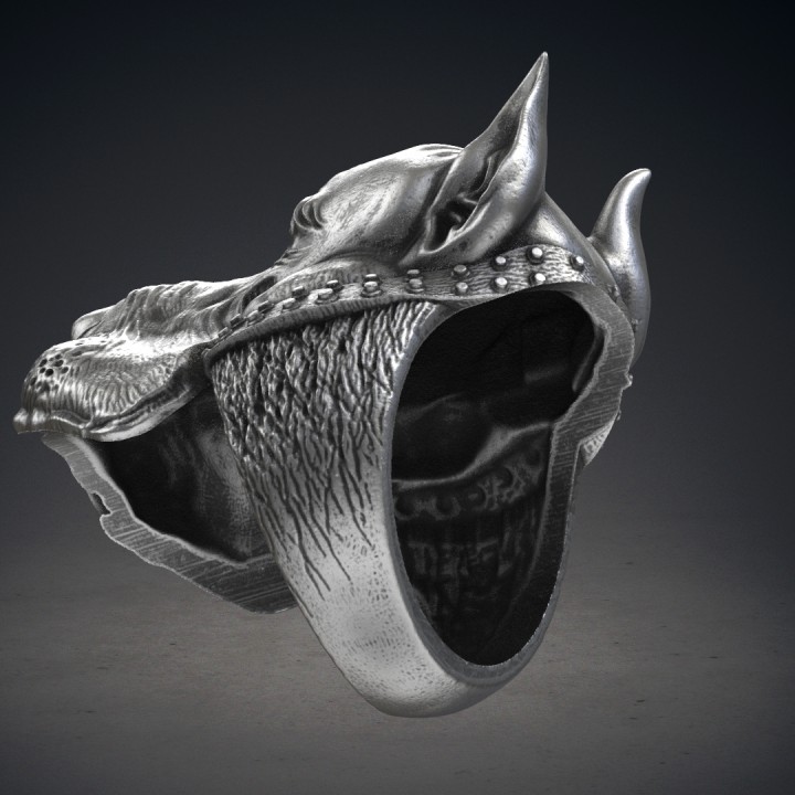 Dog Ring for 3d printing image