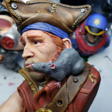 Picture of print of A Pirate and His Rat