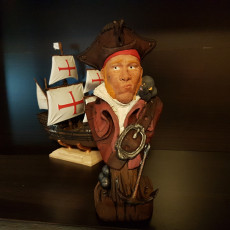 Picture of print of A Pirate and His Rat