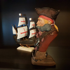 Picture of print of A Pirate and His Rat