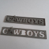 Cowboys Banner Logo print image