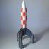 Multimaterial Tintin's Rocket print image