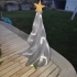 Christmas star tree print image