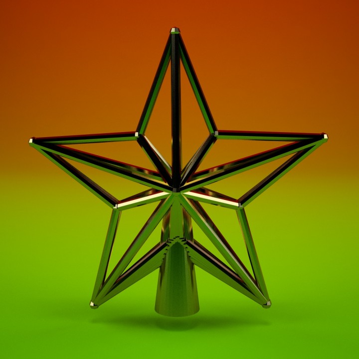 Star Christmas tree topper image