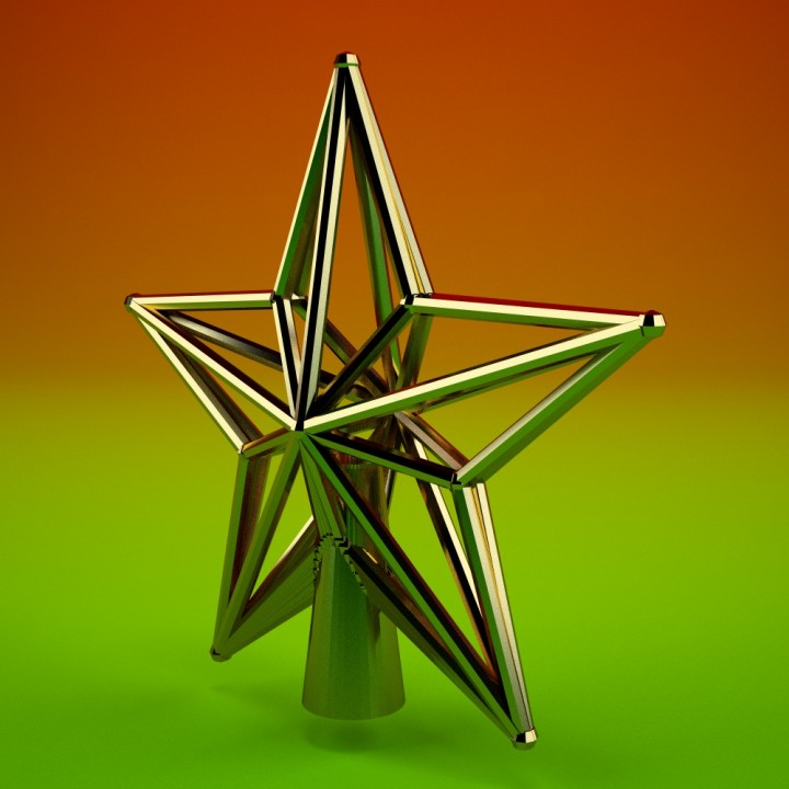 Star Christmas tree topper image