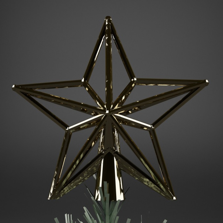 Star Christmas tree topper image