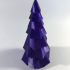 Low Poly Christmas Tree print image