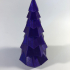 Low Poly Christmas Tree print image