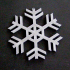 Snowflake print image