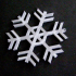 Snowflake print image