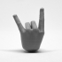 DEVIL HORN HAND GESTURE -UPDATE print image